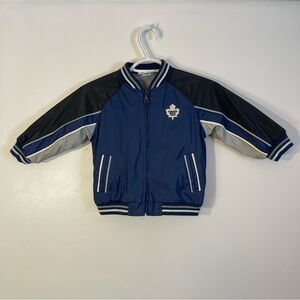 Vintage Toronto Maple Leafs Jacket Kids Size 3 Blue - NHL Hockey